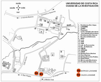 Mapa de Acceso a Ciudad de la Investigación