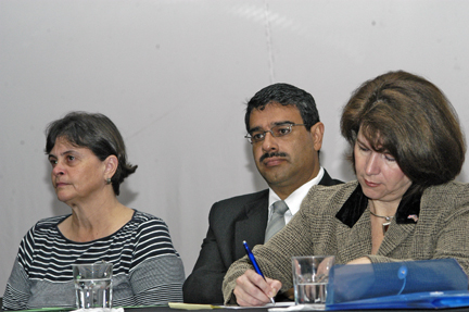 Alejandrina Mata, Carlos Villalobos y Ana María Vásquez