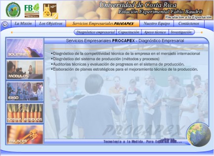 Portada sitio web Estación Experimental Fabio Baudrit