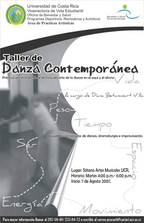 Afiche del taller