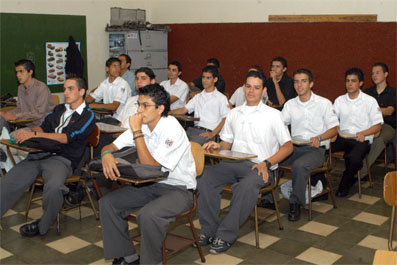 Estudiantes en clase