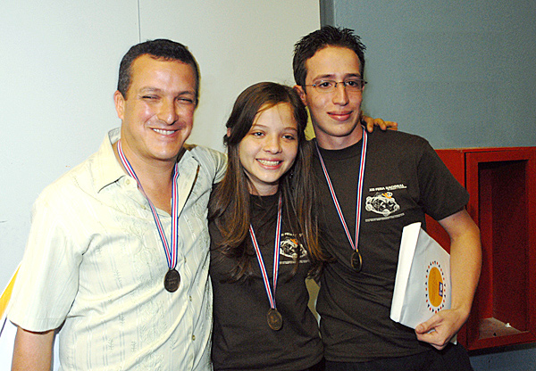 Pedro Sanabria, Natalia Rodríguez y Carlos Eduardo Acosta