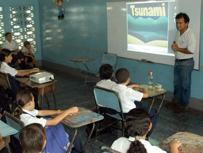 Escolares en aula