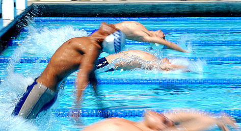 Competencia de natación