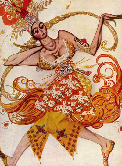 Ilustración mujer danzando
