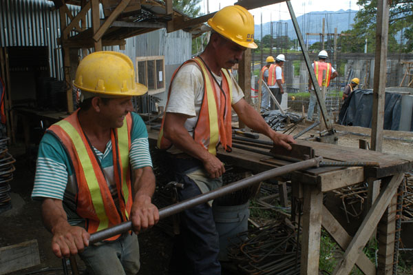 Trabajadores construcción