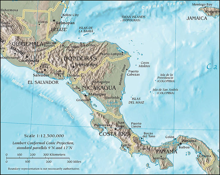 Mapa américa central