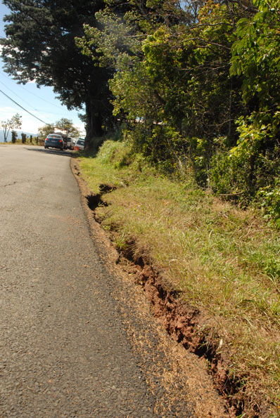 Grieta en carretera