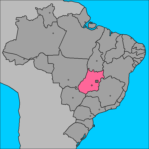 Goías en mapa