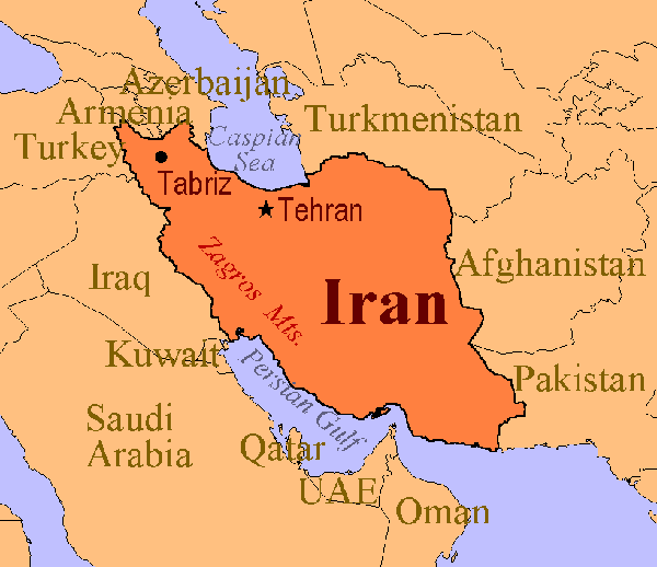 Mapa Irán