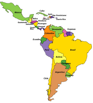 Mapa América Latina