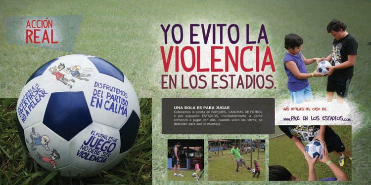 Campaña no violencia en el fútbol