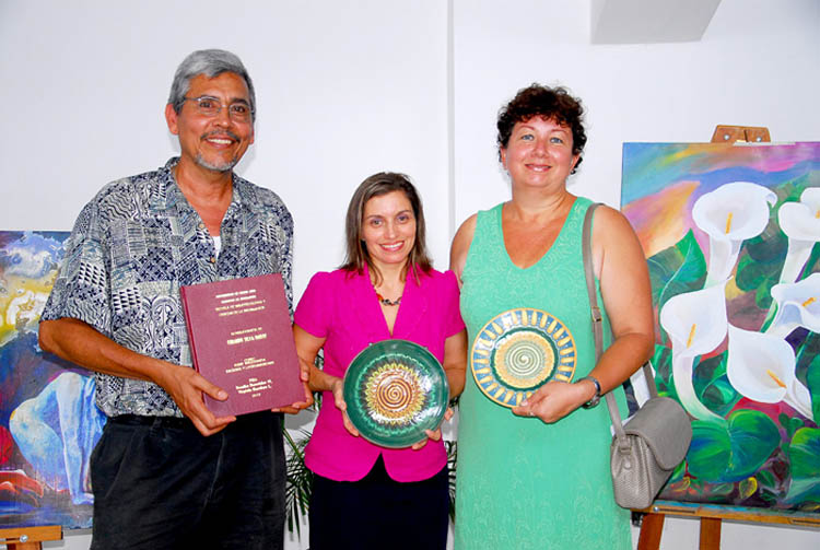 Gerardo Selva, Ligia Gamboa y Rosalba Bermúdez