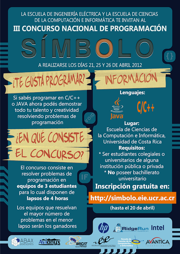 Afiche Concursos de Programación