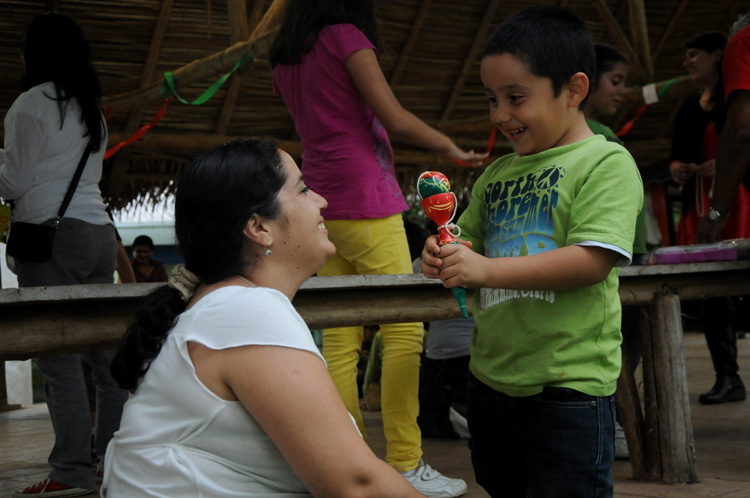 Mamá con su hijo
