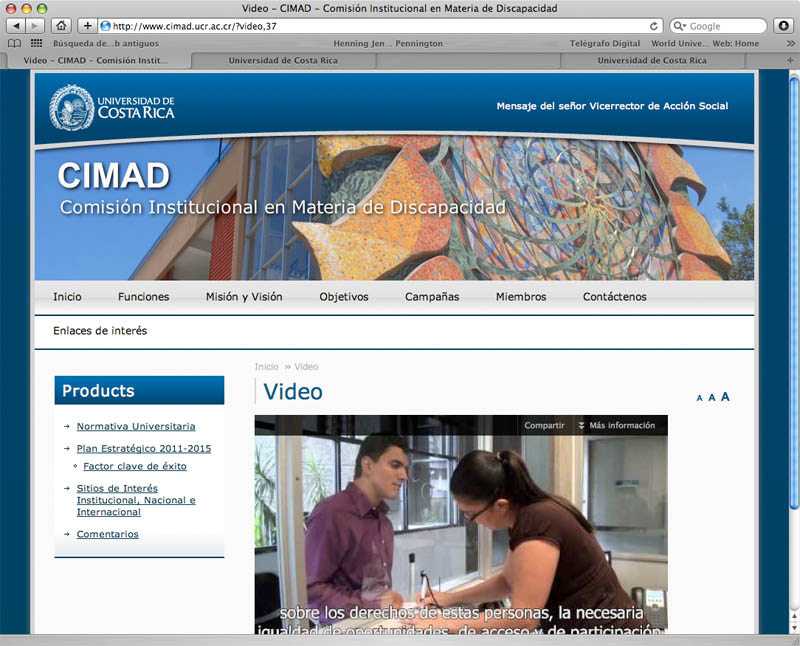 Imagen del nuevo sitio Cimad