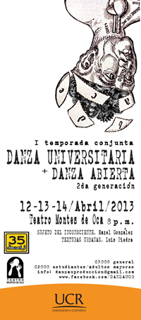 Afiche danza universitaria
