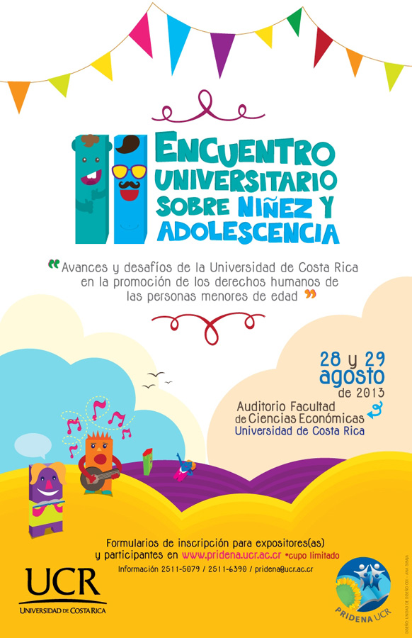 Afiche II Encuentro Universitario sobre niñez y adolescencia