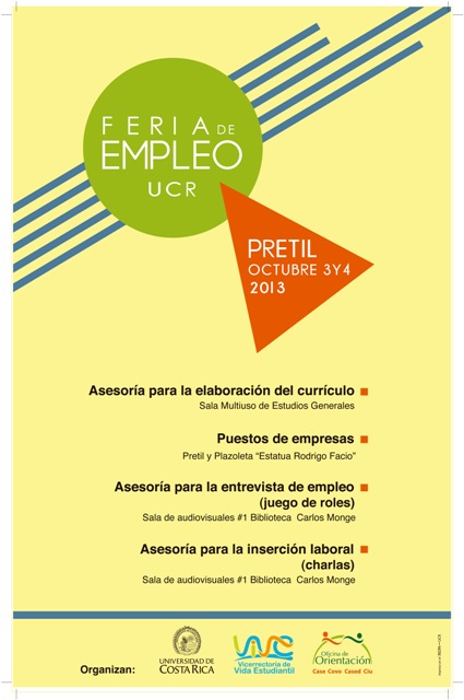 Afiche de Feria de Empleo 2013