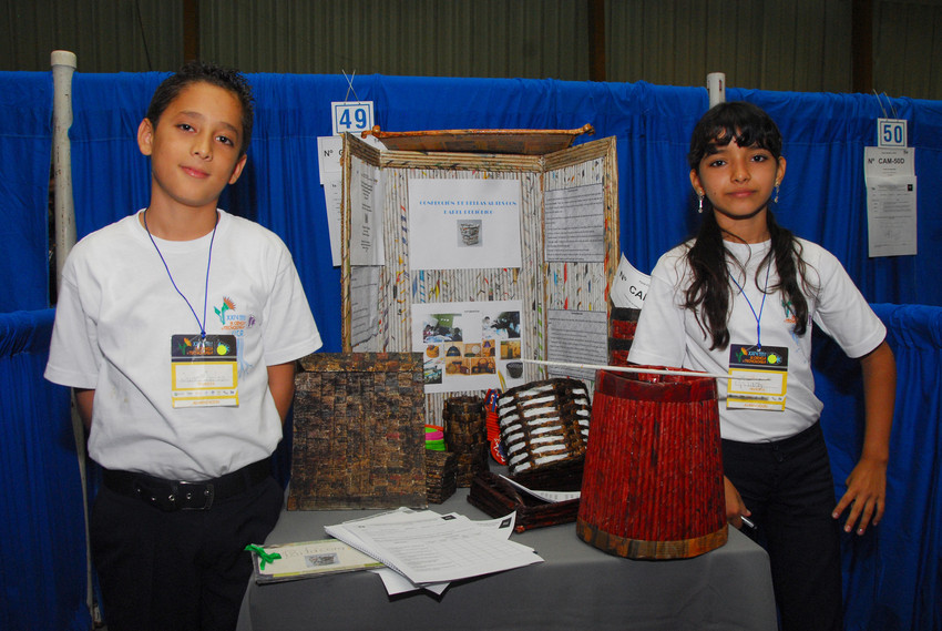 Exposición de premios de feria de ciencias