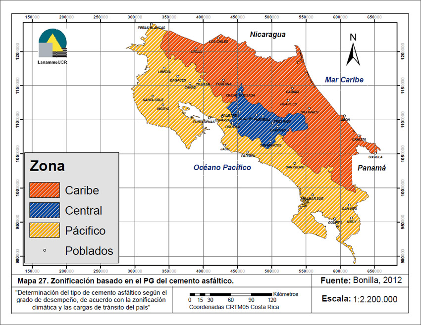 Mapa de Costa Rica