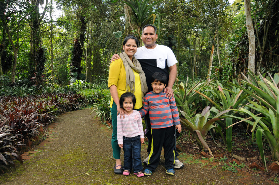 Familia en el Jardín Lankester