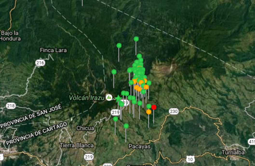 Sismo en Alvarado de Cartago