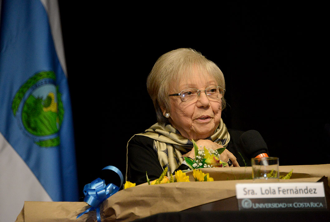 Lola Fernández en homenaje