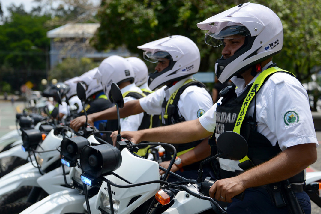 Motos de la sección de seguridad y tránsito