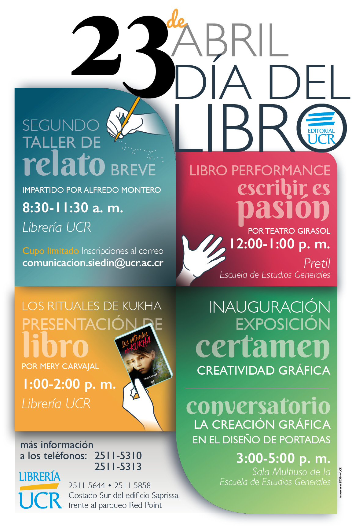 El Día del Libro estará cargado de actividades organizadas por la Editorial UCR