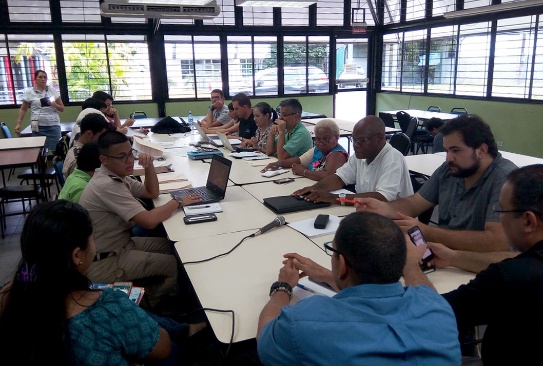 Foto de la comisión de trabajo de la Sede del Caribe