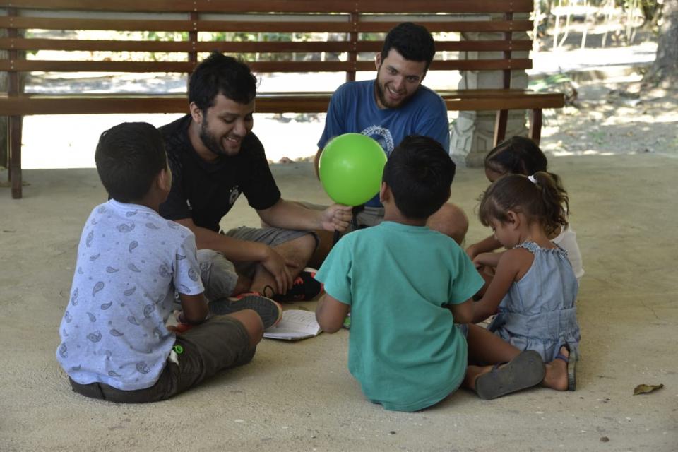 Niños y niñas participaron en actividades lúdicas sobre protección del medio ambiente en el …