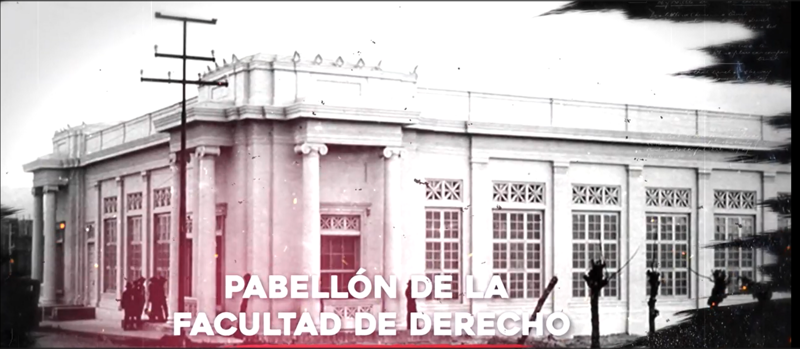 Pabellón de la Facultad de Derecho en el antiguo edificio de la Universidad de Costa Rica