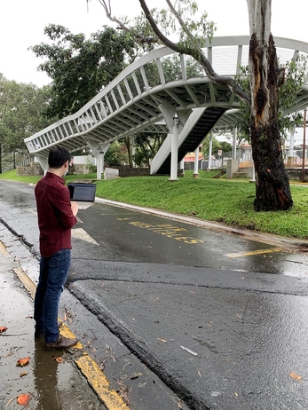 El estudiante Steven Cheng Chen analizó en su tesis el impacto que tendrá el puente peatonal en …