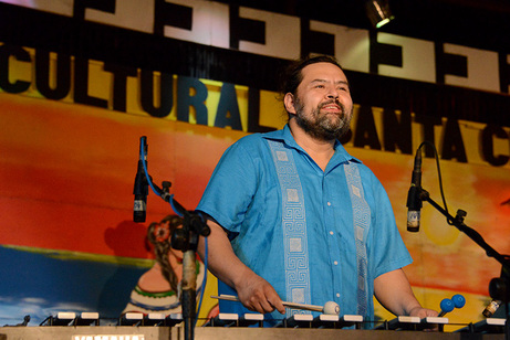 Javier Nandayapa, reconocido músico mexicano dictó un taller de marimbas en el recinto de Santa …