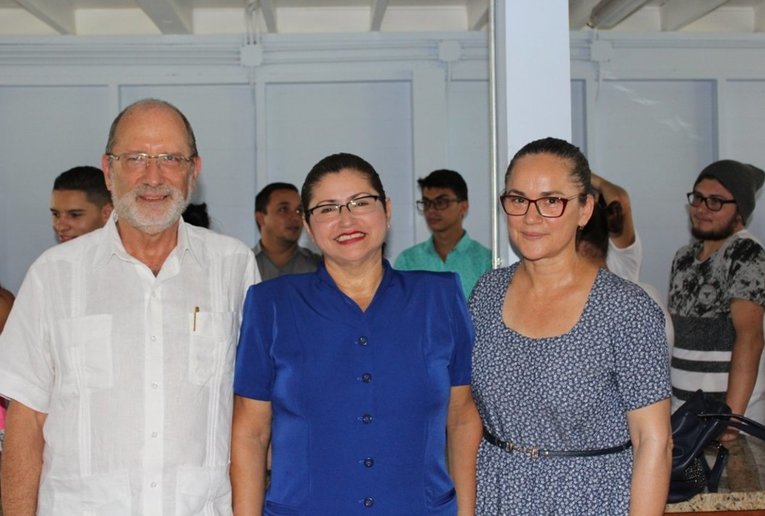 El Dr. Henning Jensen Penington, rector de la Universidad de Costa Rica, Hannia Herra Azofeifa …