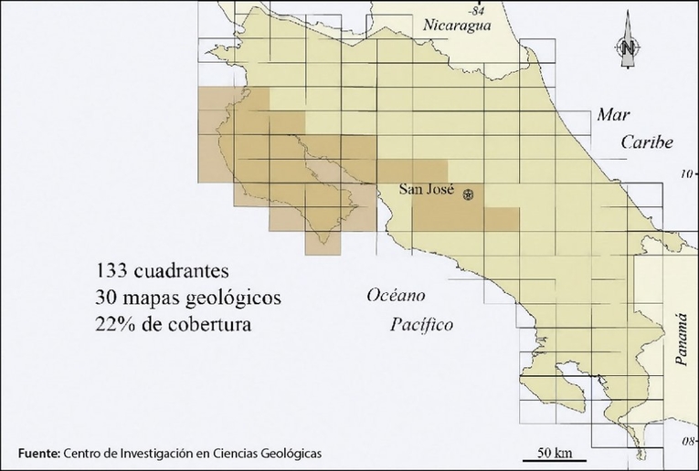 De los 133 cuadrantes en que ha sido dividido el país, solo 30 cuentan con mapas geológicos a …