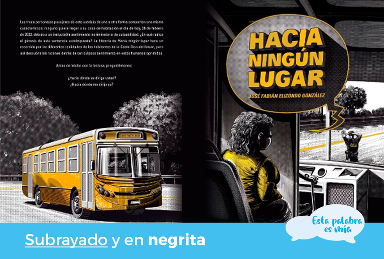 Portada y contraportada del libro "Hacia ningún lugar"