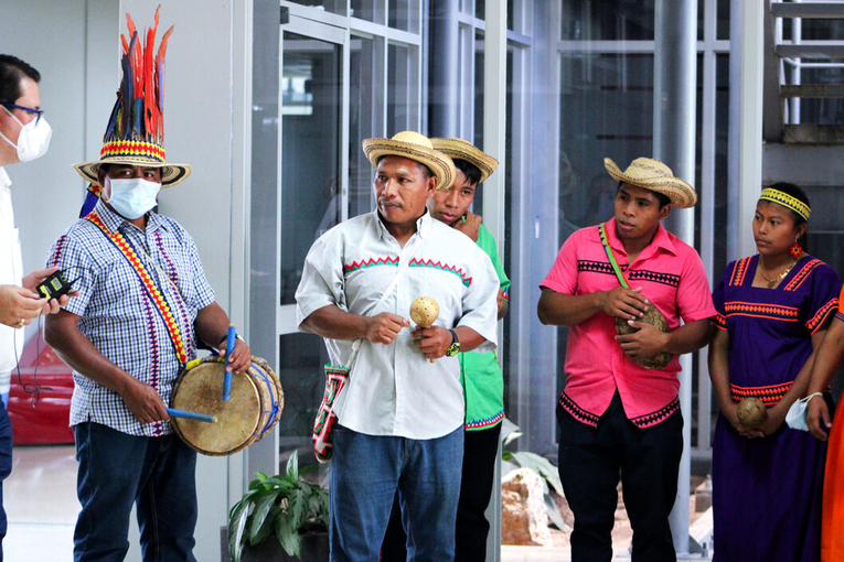 En las danzas de la población indígena ngäbe es usual el uso de tambores tradicionales y …