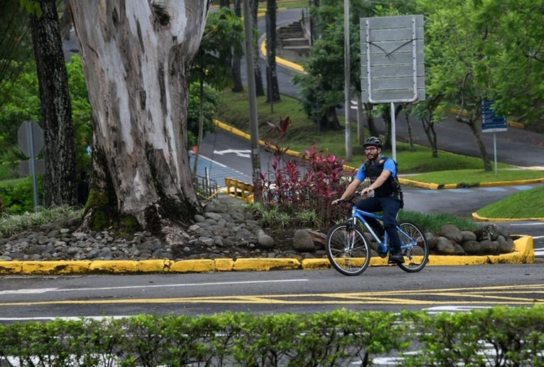 Oficial en bicicleta Las ciudades necesitan más árboles que permitan conectar parques y avenidas arborizadas, jardines …