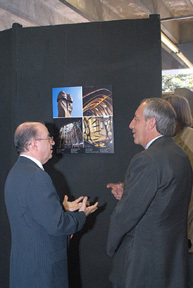 A la inauguración asistió el Embajador de España señor Juan José  Urtasun Erro (derecha) y el …