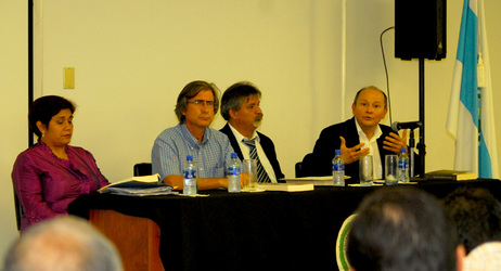 Los panelistas Violeta Pallavicini, Jorge Vargas, Álvaro Navarro y Freddy Maríñez estuvieron de …