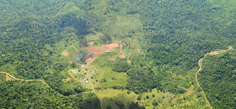 El informe sobre los daños ambientales del proyecto minero Crucitas se basó en fotografías aéreas …