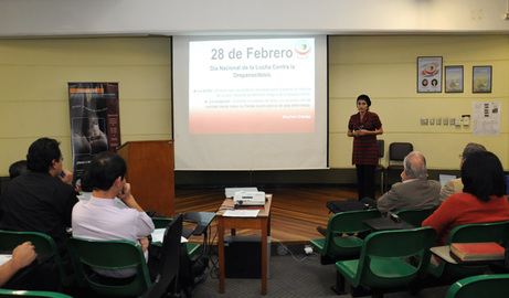 Marianela Orozco, presidenta de Fundrepa, agradeció al CIHATA de la UCR el apoyo que ofrece en …
