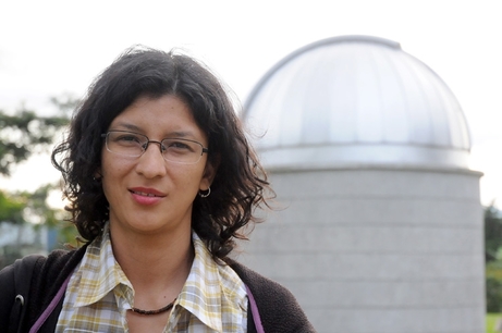 La profesora de astronomía, Ivannia Calvo, expuso en la conferencia diferentes datos de Marte, …