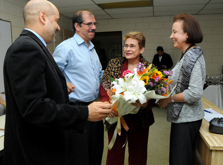 Ronny Viales, Francisco Enríquez, Yamileth González y Mercedes Muñoz