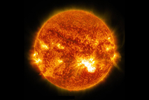 El Sol es la mayor fuente de radiación electromagnética del sistema solar (foto: NASA/SDO). 