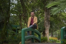Sebastián Arce Oses en el puente
