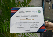 Por primera vez, la Universidad de Costa Rica recibió el Reconocimiento Excelencia Ambiental …