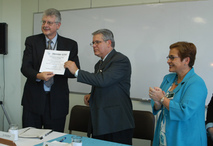 Warner Muñoz, Jorge Gutiérrez y Yamileth González